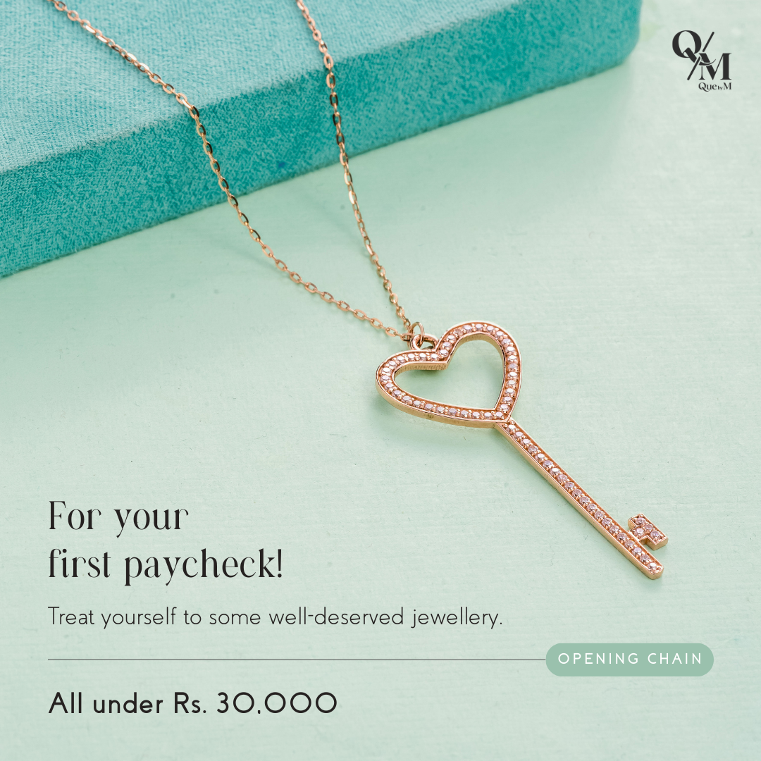 Q/M 18k Modern Minimalist Jewellery: Make Your First Paycheck Memorable with Timeless Gifts