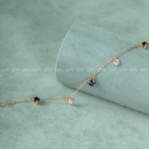 Gemold Set (Bracelet+Chain+Earring)