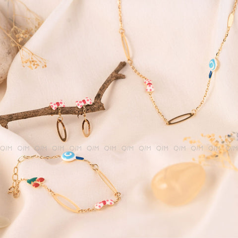 Candilicious Set (Bracelet+Chain+Earring)