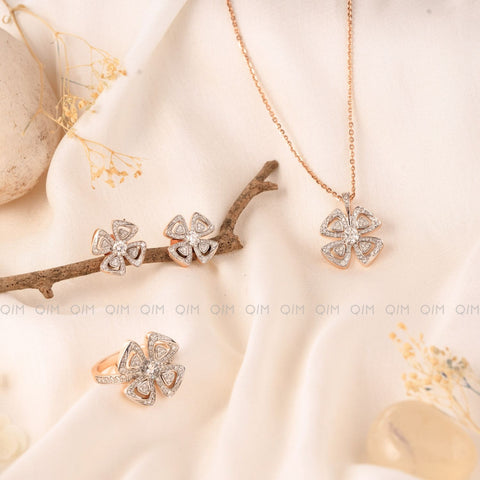 4 Seasons Set (Earring+Pendant+Ring)