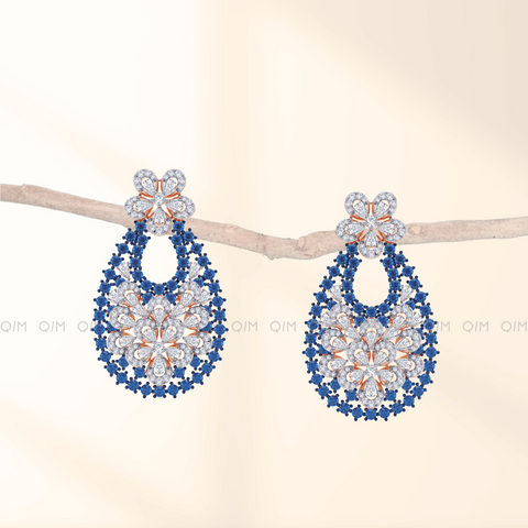 Blue Sapphire Mirage Earrings