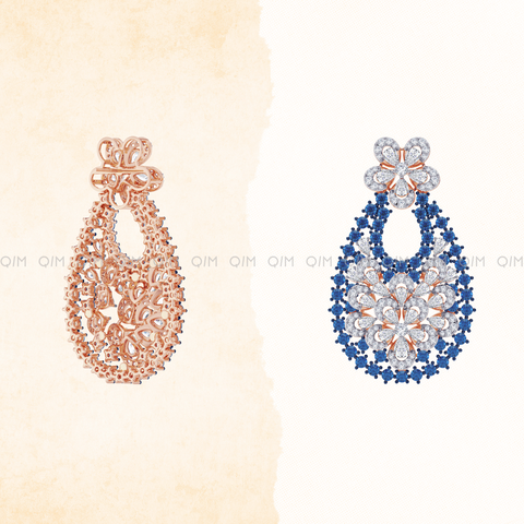 Blue Sapphire Mirage Earrings